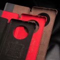 QIALINO Biznesowe Skórzane Etui do Huawei Mate 50 Pro czarne