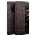 QIALINO Biznesowe Skórzane Etui do Huawei Mate 50 Pro brązowe