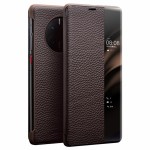 QIALINO Biznesowe Skórzane Etui do Huawei Mate 50 Pro brązowe