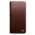 QIALINO Klasyczny Skórzany Pokrowiec Etui do Huawei Mate 50 Pro brązowy