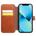 QIALINO Eleganckie Skórzane Etui do iPhone 13 Mini brązowe