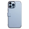 QIALINO Eleganckie Skórzane Etui do iPhone 13 Pro niebieskie