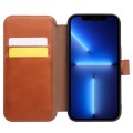 QIALINO Eleganckie Skórzane Etui do iPhone 13 Pro Max brązowe