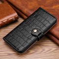 Czarne Skórzane Etui Pokrowiec do iPhone 13 mini