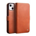 QIALINO Eleganckie Skórzane Etui Pokrowiec do iPhone 13 mini brązowe