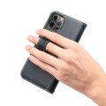 Denior Skórzane Etui Pokrowiec do iPhone 13 Pro Max niebieskie