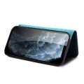 Denior Skórzane Etui Pokrowiec do iPhone 13 Pro niebieskie