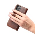 Denior Skórzane Etui Pokrowiec do iPhone 13 Pro brązowe