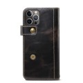 Denior Skórzane Etui Pokrowiec do iPhone 13 Pro czarne