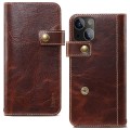 Denior Skórzane Etui Pokrowiec do iPhone 13 brązowe
