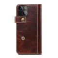 Denior Skórzane Etui Pokrowiec do iPhone 13 brązowe