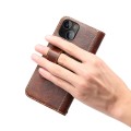 Denior Skórzane Etui Pokrowiec do iPhone 13 brązowe
