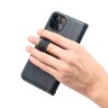 Denior Skórzane Etui Pokrowiec do iPhone 13 niebieskie