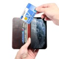 Denior Skórzane Etui Pokrowiec do iPhone 13 bordowe
