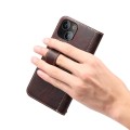 Denior Skórzane Etui Pokrowiec do iPhone 13 bordowe