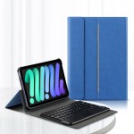 Niebieskie Etui Klawiatura z TouchPad do Apple iPad Mini 6 2021 /7 2024
