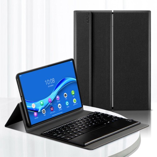 JIUYU Czarne Etui z wyjmowaną klawiaturą z gładzikiem do Lenovo Tab M10 Plus