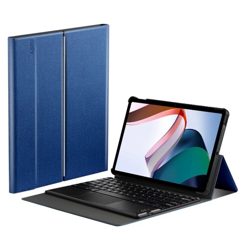 Niebieski Pokrowiec Etui Klawiatura z Touchpad do Xiaomi Redmi Pad