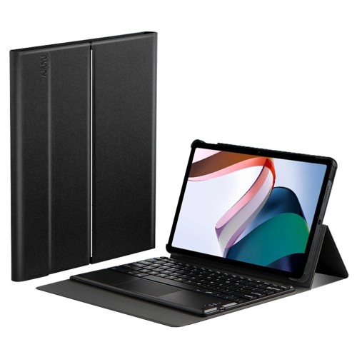 Czarne Pokrowiec Etui Klawiatura z Touchpad do Xiaomi Redmi Pad