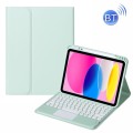 Miętowe Etui Bezprzewodowa Klawiatura TouchPad do iPad 10.9 2022