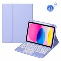 Fioletowe Etui Bezprzewodowa Klawiatura TouchPad do iPad 10.9 2022
