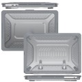Pancerne Etui Obudowa z funkcją podstawki do Macbook Air 13.6 M2 A2681 szara