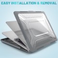 Pancerne Etui Obudowa z funkcją podstawki do Macbook Air 13.6 M2 A2681 szara