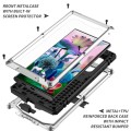 R-JUST Mocne Pancerne Etui Antywstrząsowe do Samsung Galaxy S23 Ultra 5G srebrne