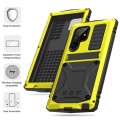R-JUST Mocne Pancerne Etui Antywstrząsowe do Samsung Galaxy S23 Ultra 5G żółte