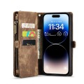 Pokrowiec Portfel CASEME do iPhone 14 Pro Max brązowy