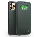 QIALINO Skórzane Etui  Pokrowiec iPhone 12 Pro Max zielone