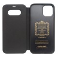 QIALINO Skórzane Etui Pokrowiec iPhone 12 Pro Max czarne