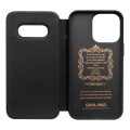QIALINO Skórzane Etui Pokrowiec iPhone 13 mini czarne