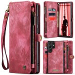 Pokrowiec Portfel CASEME do Samsung Galaxy S23 Ultra 5G czerwone