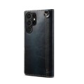 Denior Skórzane Etui Pokrowiec do Samsung Galaxy S23 Ultra 5G granatowy