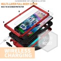 R-JUST Pancerne Etui Antywstrząsowe do Samsung Galaxy S23 Ultra 5G czerwone
