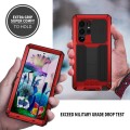 R-JUST Pancerne Etui Antywstrząsowe do Samsung Galaxy S23 Ultra 5G czerwone