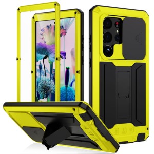 R-JUST Pancerne Etui Antywstrząsowe do Samsung Galaxy S23 Ultra 5G żółte
