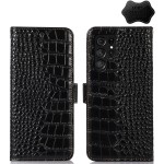 Skórzane Etui Pokrowiec FRID do Samsung Galaxy S23 Ultra 5G czarny 