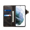 Denior Skórzane Etui Pokrowiec do Samsung Galaxy S22 5G czarne
