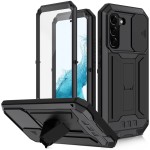 R-JUST Pancerne Etui Antywstrząsowe do Samsung Galaxy S22 5G czarne