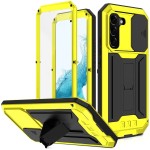 R-JUST Pancerne Etui Antywstrząsowe do Samsung Galaxy S22 5G żółte