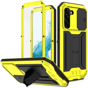 R-JUST Pancerne Etui Antywstrząsowe do Samsung Galaxy S22+ 5G żółte