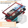 R-JUST Pancerne Etui Antywstrząsowe do Samsung Galaxy S22 Ultra 5G czerwone