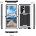 R-JUST Pancerne Etui Antywstrząsowe do Samsung Galaxy S22 Ultra 5G srebrne