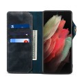 Denior Skórzane Etui Pokrowiec do Samsung Galaxy S22 Ultra 5G niebieski