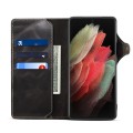 Denior Skórzane Etui Pokrowiec do Samsung Galaxy S22 Ultra 5G czarny