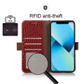 Skórzane Etui Pokrowiec FRID do Samsung Galaxy S22+ 5G czerwony
