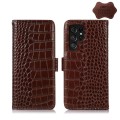 Skórzane Etui Pokrowiec FRID do Samsung Galaxy S22 Ultra 5G brązowy
