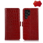 Skórzane Etui Pokrowiec FRID do Samsung Galaxy S22 Ultra 5G czerwony